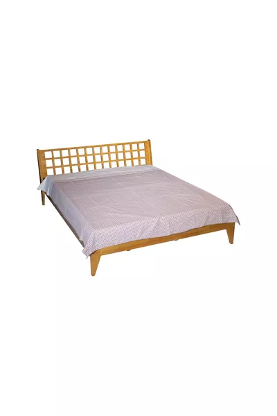 Кровать Lio из дерева, комод, прикроватная тумбочка, орех