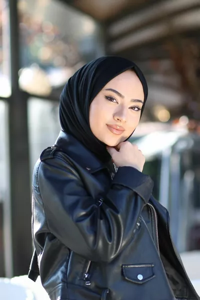 Пенью Шал за покриване - Черен цвят - Не прозира, не предизвиква потене, лесен за носене, ултра комфортен