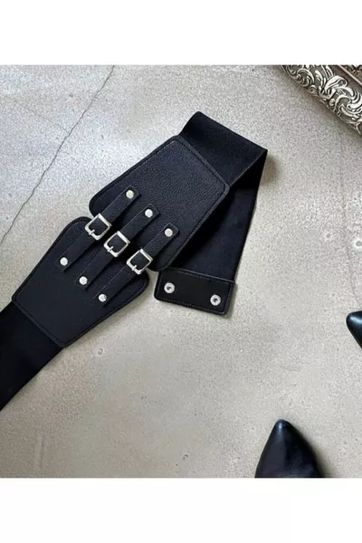 حزام مشد سميك بثلاثة إبزيمات