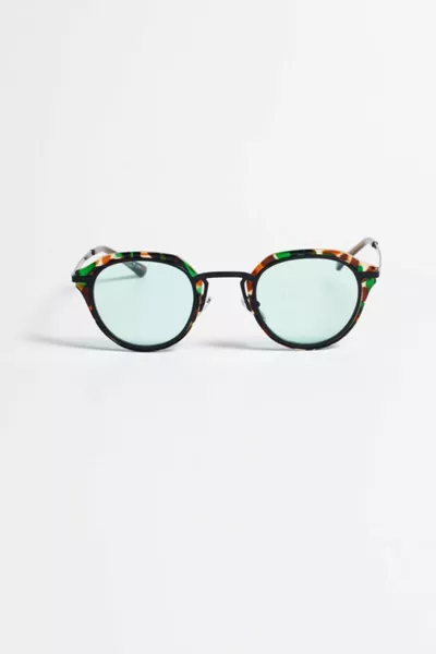 نظارة شمسية سونيك أوفال - إطار تمويه وزجاج أخضر