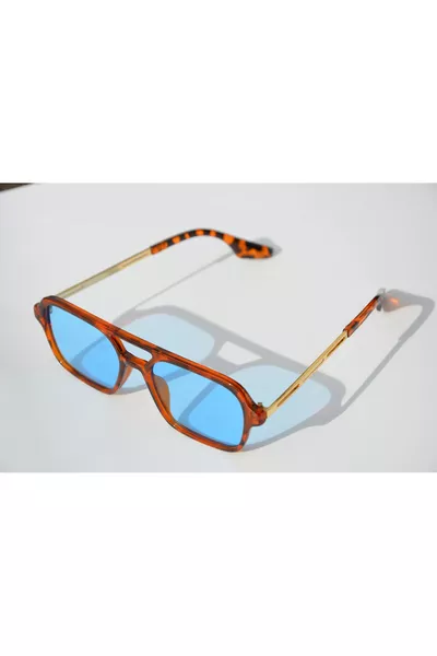 نظارات شمسية مستطيلة بقبعة النمر للجنسين