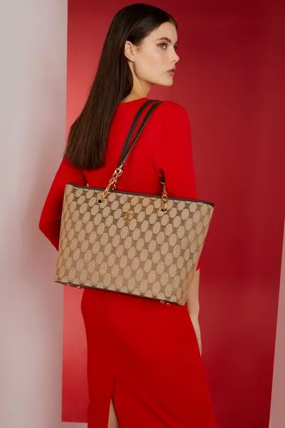 حقيبة كتف نسائية باللون البني للقهوة 