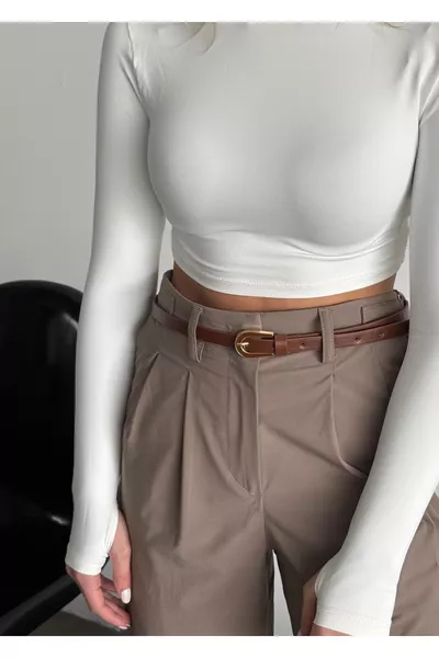 Ceinture Ila Gold & café avec boucle  cm