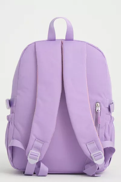 Kawaii Korean Style School Bag with Accessories for Girls and Boys Backpack Lilac