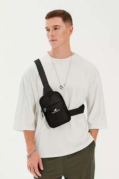 Sac de sport unisexe quotidien ajustable à bretelles croisées pour main, poitrine et épaule Lisbonne, modèle 