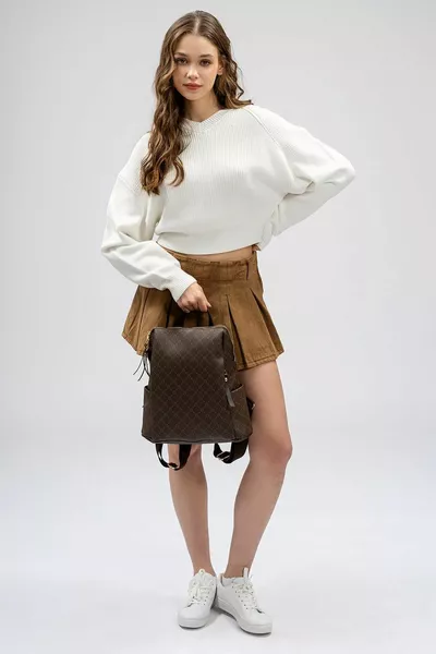 Sac à dos femme grande taille à motif