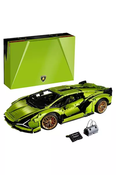 ® مجموعة بناء نموذج لامبورغيني سيان FKP + مجموعة نموذجية قابلة للجمع (قطع)