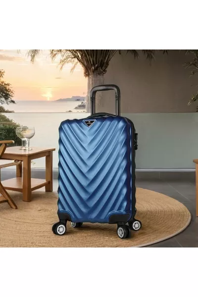 STD Lotus Abs Small Cabin Size Suitcase Navy Classic