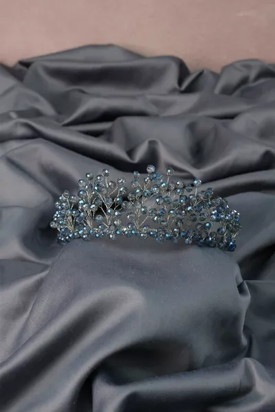 Aren Bridal Henna Crown with Crystal Beads