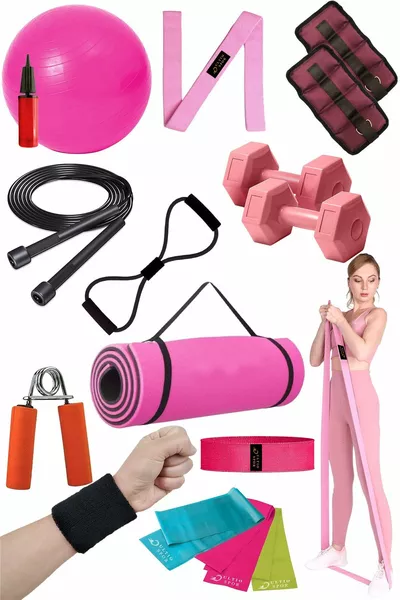 طقم بيلاتس ضخم سعر عرض لا يصدق جميع معدات بيلاتس ويوغا عدد القطع