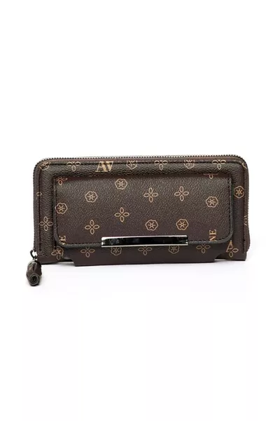  Bruine Gedrukte Portemonnee