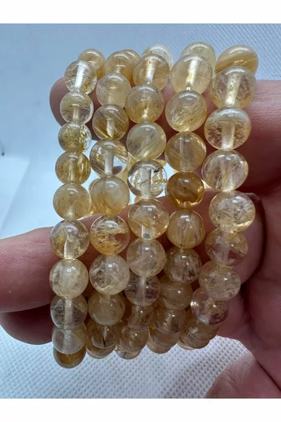 Гривна от натурален цитрин 1 брой