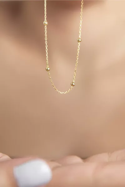 Top Chain Gold Plated Sterling Silver Necklace