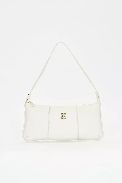 Sac à épaule pour femme blanc imprimé 