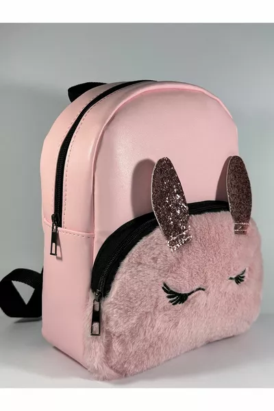 Zaino per bambini con tasca in peluche