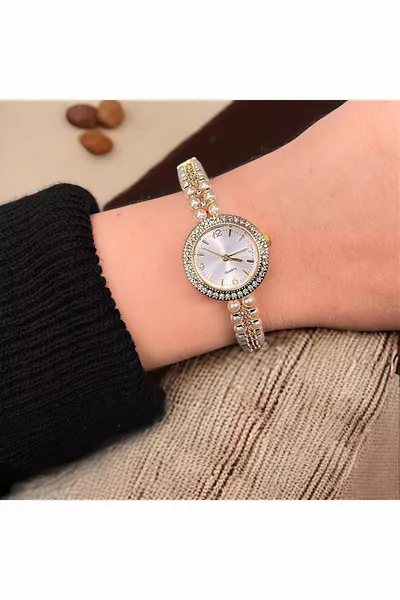KADIN SAAT İNCİ TAŞLI MODEL