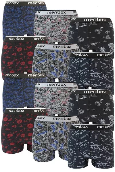 بوكسر رجالي  قطعة مطاطي بنقشات متنوعة