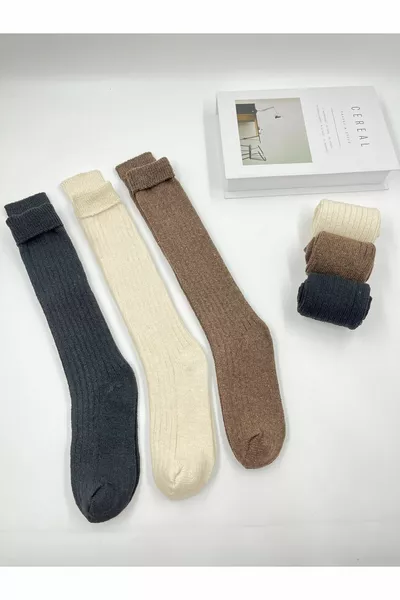 STND 3 ' Длинные толстые шерстяные носки ниже колена Классические