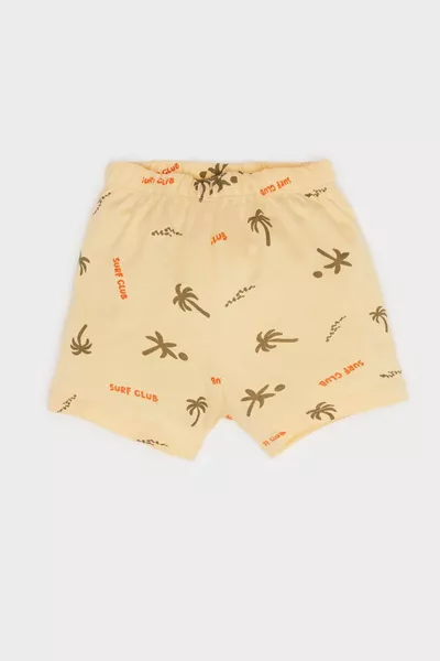 Jungen-Babykleidungsset 2-teilig, Palmenmuster, Tanktop und Shorts mit elastischem Bund SM