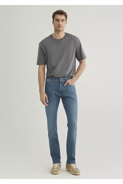 Jake Krmzbyz Premium Puslu Vintage Jean Pantolon 