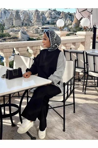 Linea Camicia Doppio Abito Nero