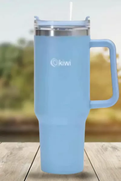 كوب ترمس بقشة بسعة 1.2 لتر للسوائل الساخنة والباردة