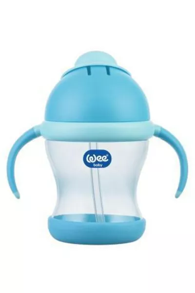 كوب بمقبض مع مصاصة  مل