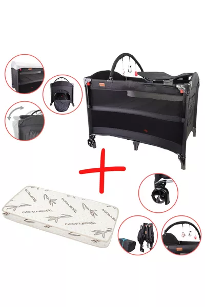 مدينة آنه جانب الحديقة سرير الألعاب سرير أطفال سم + سرير