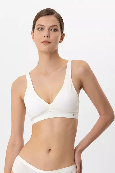 Сутиен за сън с памучна подплата и подвижна чашка, модел  без баленси - удобен и поддържащ дизайн