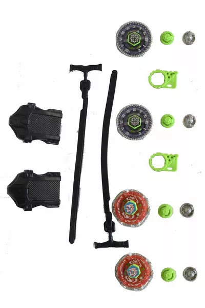 مجموعة 4 دواليب معدنية و2 مطلق وميدان