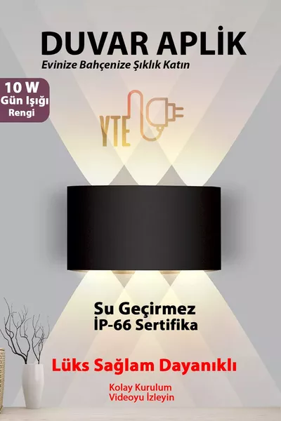 Applique Murale Décorative Lumineuse  W Étanche pour Intérieur-Extérieur