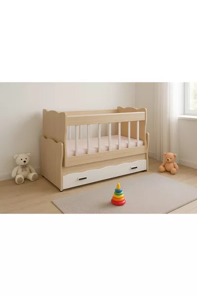 LINA CRIB WITH SWING AND BED GIFT * CRIB WITH DRAWERS