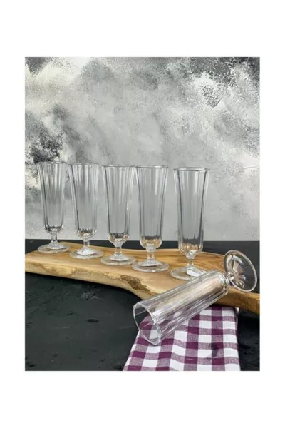 كوب زجاجي جانبي لقهوة الفلوت