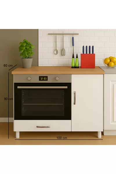 Inbouwoven- en kookplaatkast Set Bovenkookplaatkast Multifunctionele kast Keukenkast