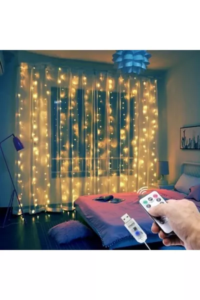 Tenda da fata con luci LED Nanopro, concetto  metri, decorazione per henné e matrimonio (con telecomando)