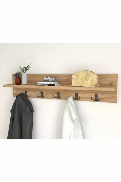 Coat Rack Wall Hanger Clothes Hanger Pine  Cm