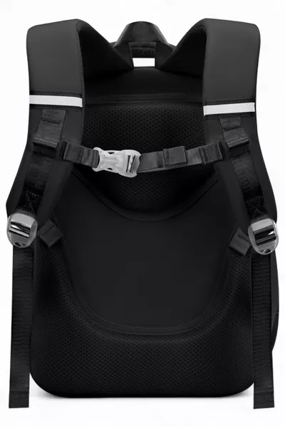 Kawaii Pro Imported New Season Ergonomic Korean Style Black School Backpack with Accessories and Bear