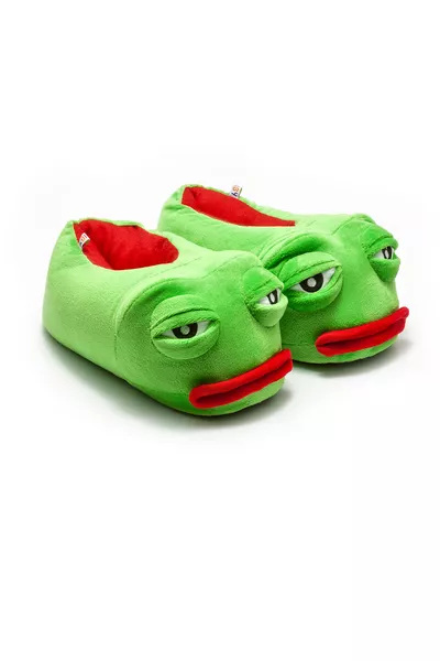Chaussons Unisex Grenouille Animal Vert /