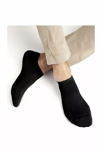  Pairs of Black Slipper Socks -Piece Economic Pack