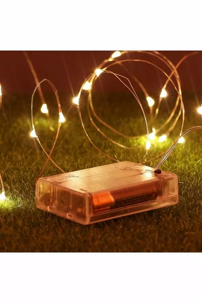 5 Metre Pilli Peri Dekor Işık Günışığı, Dekoratif Lamba Gün Işığı Yılbaşı Çam Ağacı Ev Süslemeli