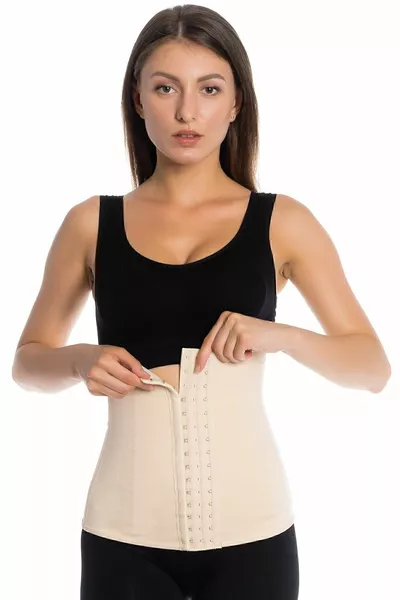 Corset en latex post-partum amincissant et raffermissant avec baleines en acier pour la taille et le ventre