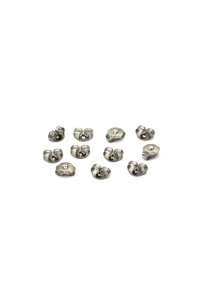  штук ( пар) - 6,5 мм металлические застежки для серег с никелевым покрытием