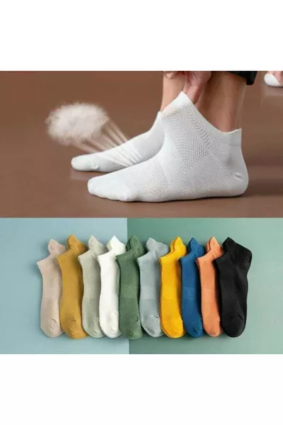 جوارب قصيرة ملونة مختلطة 8 أزواج