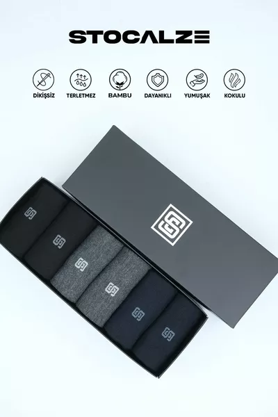 جوارب قصيرة رجالية من البامبو بكميات 6، بنقشة طويلة الساق. جوارب رجالية من البامبو تسمح بالتنفس ولا تسبب التعرق