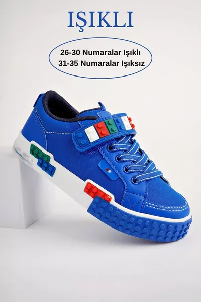 Sonic Gegarandeerde Lego Veters en Klittenband Orthopedische Kinder Sneakers Sportschoenen