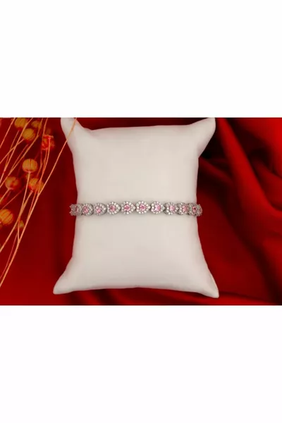  Sterling Silver Heart Waterway Bracelet