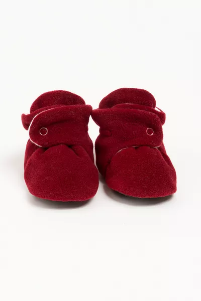 Non-Slip Sole, Breathable Cotton Lined, Adjustable Snap, House Slippers, Baby Booties