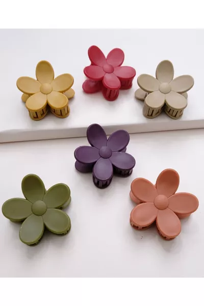 Women's 6-Piece Colorful Daisy Hair Clip Set