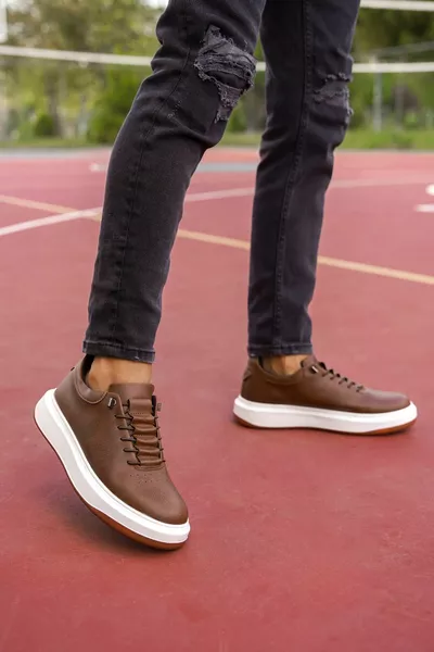 Qhedalvi Herren Sneaker  Tabak