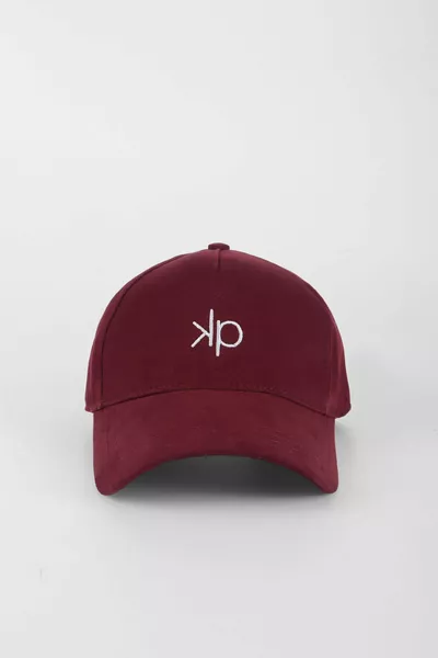 قبعة بيسبول مطرزة KP - لون عنابي